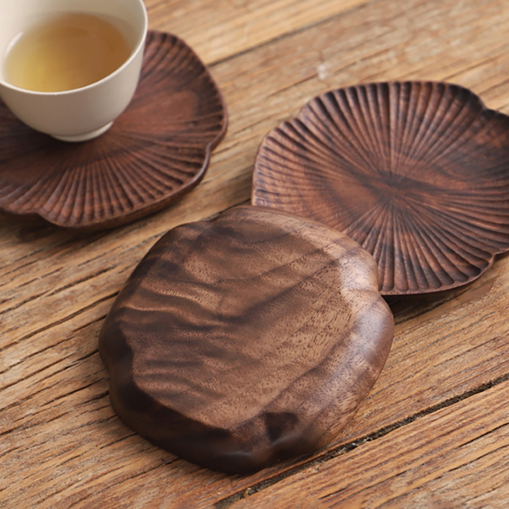 Wood coaster set of two - The lucky clover