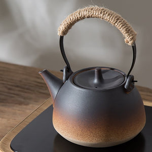 Handmade ceramic teapot - The caramel