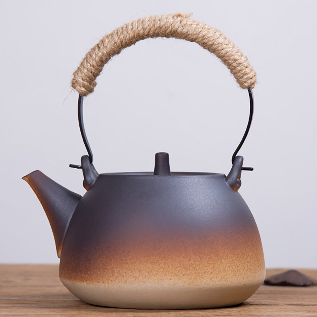 Handmade ceramic teapot - The caramel