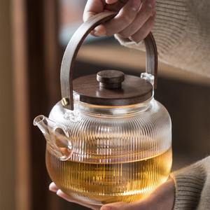 Glass Teapot - Stripe series