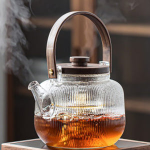 Glass Teapot - Stripe series