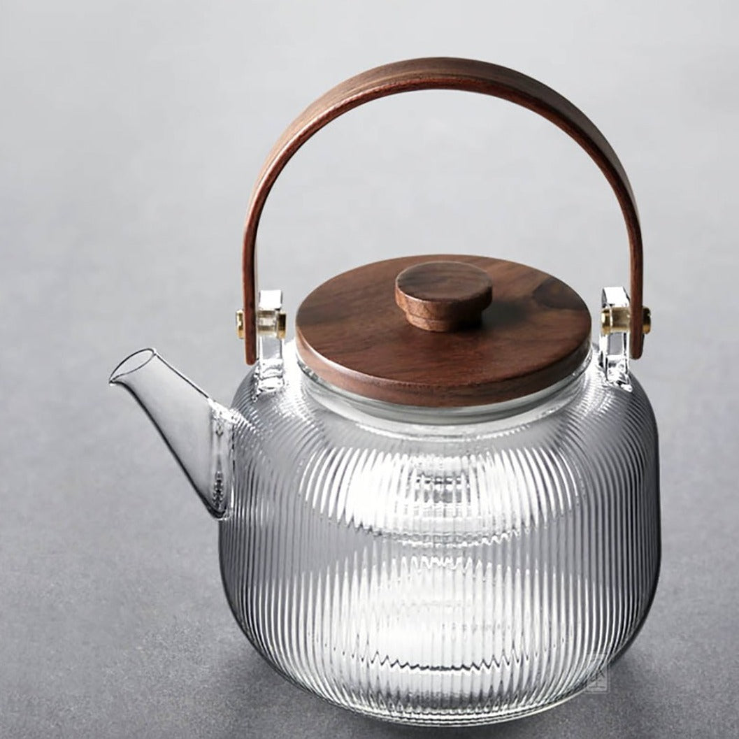 Glass Teapot - Stripe series