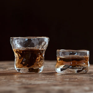 Whimsy series - Glass sake teacup set of two