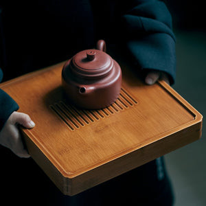 Bamboo tea tray - square
