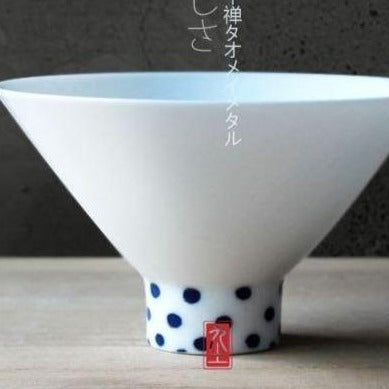 Blue white porcelain sake/teacup - set of two